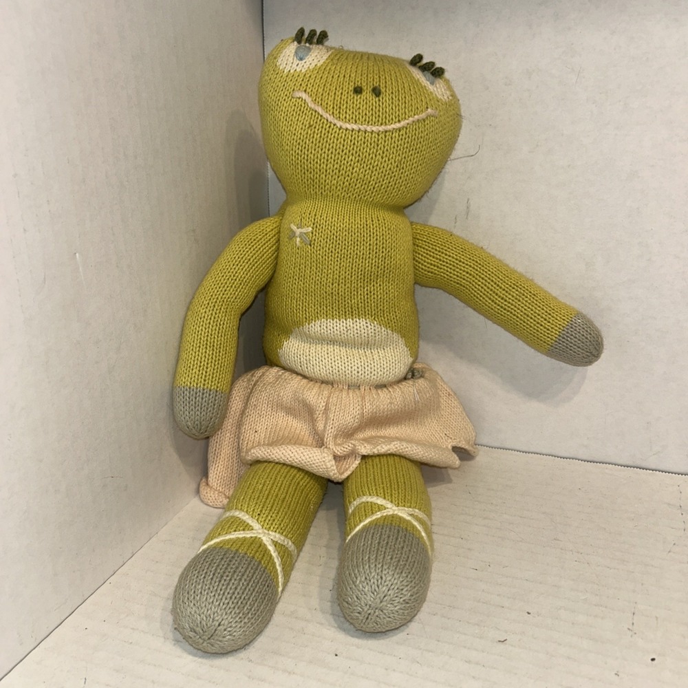 Blabla Lilipop Frog Ballerina 14" Doll Cotton Knit Plush P4